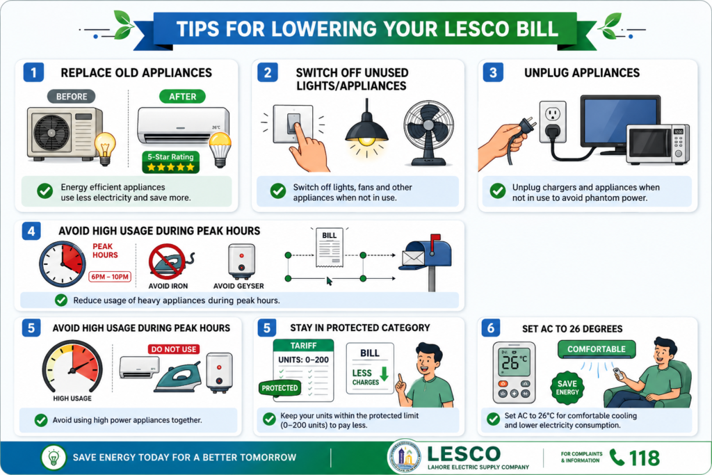 Tips For Lowering Your LESCO Bill